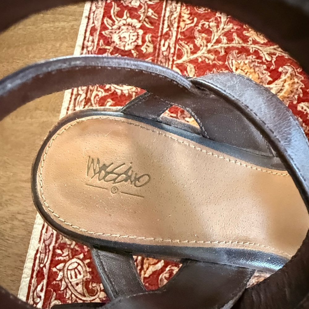 Brown and Orange Woven Sandals - Picture 8 of 9